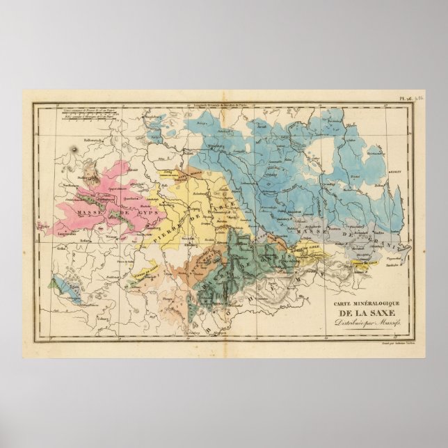 Pôster Saxe mineralogica (Frente)