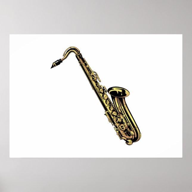 Poster saxofone (Frente)