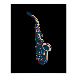 Pôster saxofone