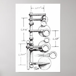 Poster Saxofone 1939 equilibrado da ação de Selmer Pari