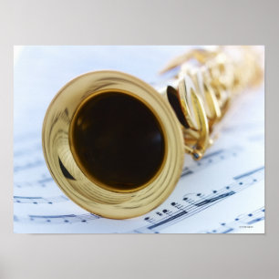 Pôster Saxofone do soprano