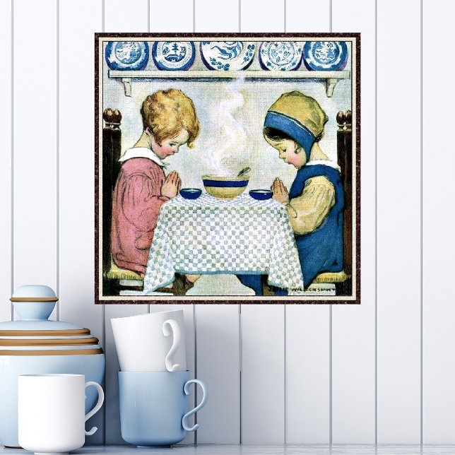 Poster Say Grace by Jessie Willcox Smith (Criador carregado)