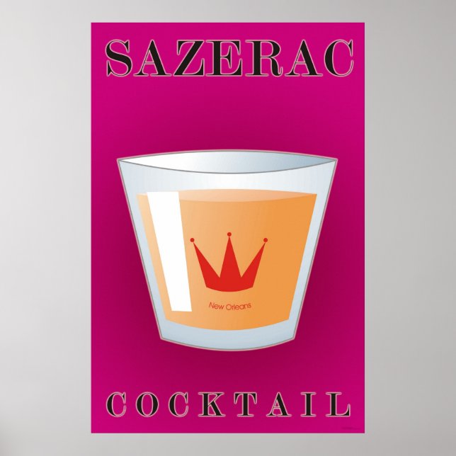 Pôster Sazerac Cocktail (Frente)
