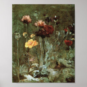 Pôster Scabiosa Ranunculus Van Gogh Belas Artes