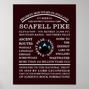 Poster Scafell Pike, Informações sobre Expedição de Monta
