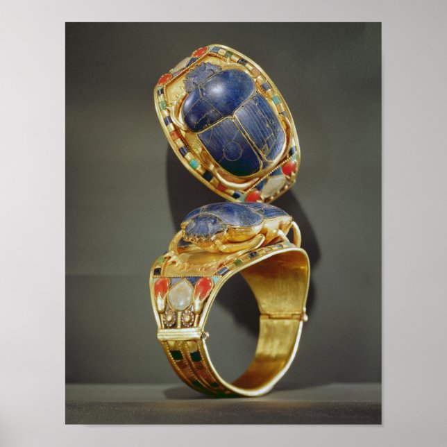Pôster Scarab bracelet, do Túmulo de Tutankhamun (Frente)