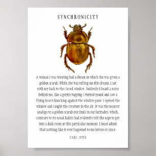 Poster Scarab de sincronicidade