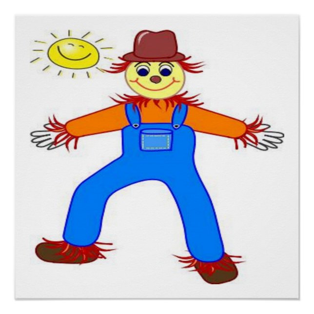 PÔSTER SCARECROEN "FELIZ HALLOWEEN" (Frente)