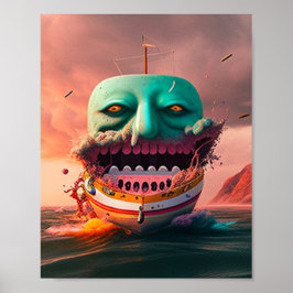 Poster Scary Boat