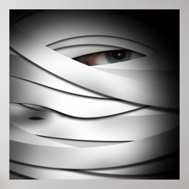 Poster Scary Creepy One Eyed Halloween Mummy (Frente)