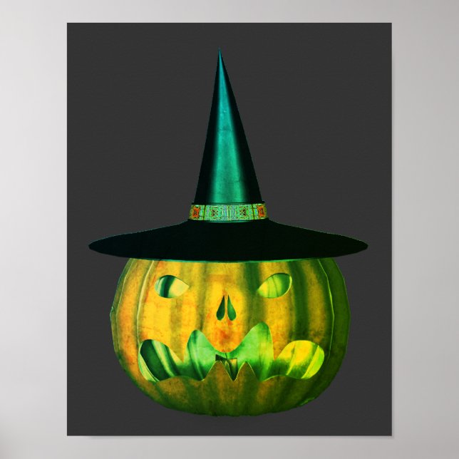 Poster Scary Jack O Lantern Pumpkin Halloween (Frente)