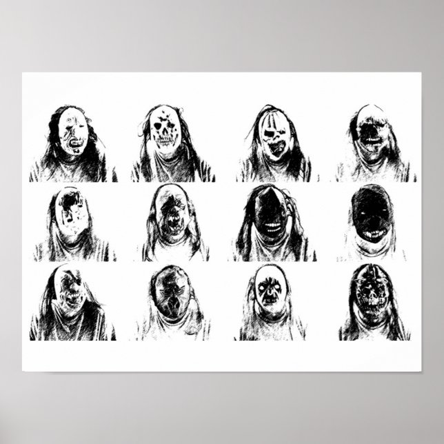 Poster Scary Mask (Frente)