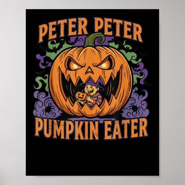 Poster Scary Peter Pumpkin Eater Halloween Jack O Lantern (Frente)