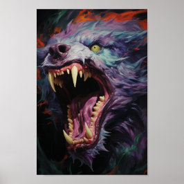 Poster Scary Werewolf