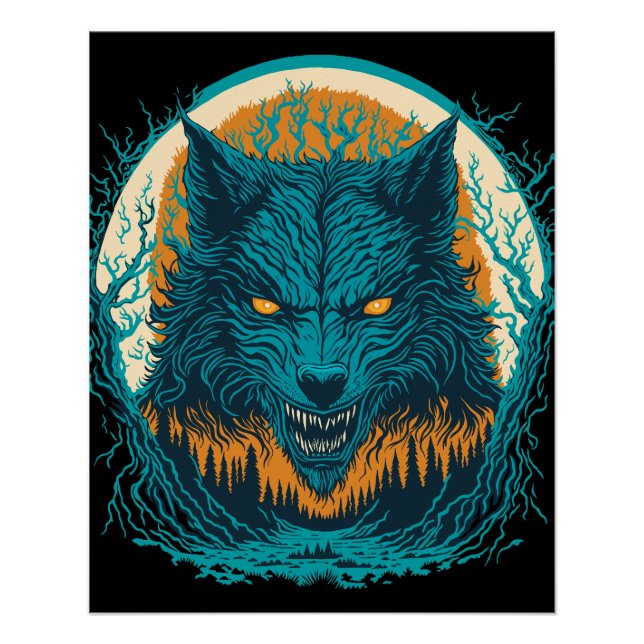 Pôster Scary Werewolf (Frente)