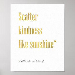 Poster Scatter Bondade Como Sol