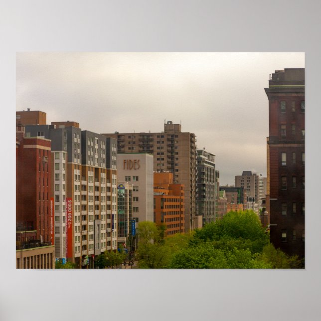 Poster Scenic view of Buildings in Montreal, Canada (Frente)