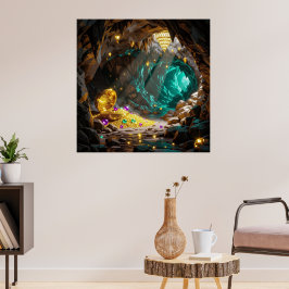 Poster Schatzhöhle im Licht