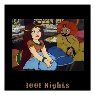 Pôster Scheherazade mil e uma noite árabe