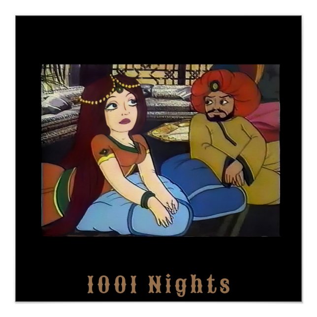 Pôster Scheherazade mil e uma noite árabe (Frente)