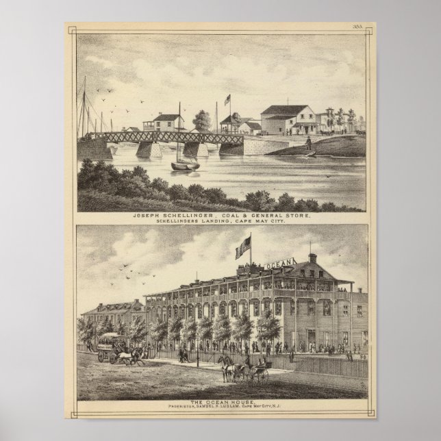 Pôster Schellinger Store and Ocean House (Frente)