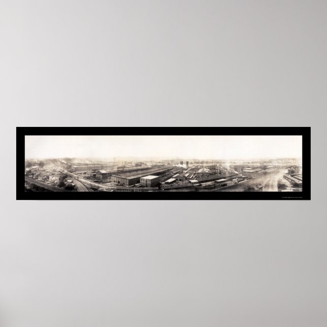 Pôster Schenectady General Electric Foto 1907 (Frente)