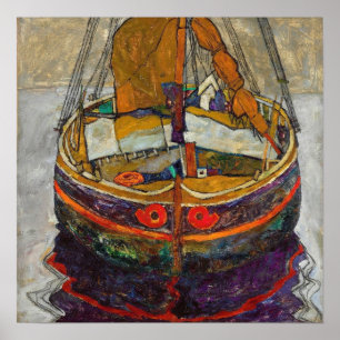 Poster Schiele - Barco de Pesca Trieste