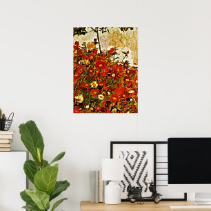 Poster Schiele - Campo de Flores, arte refinada