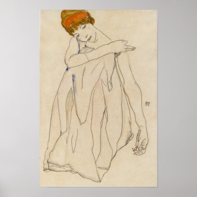 Poster Schiele - Dançarina 1913 (Frente)