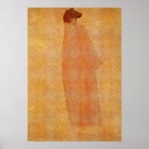 Schiele - Mulher em Pé com um Manto Longo