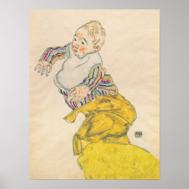 Poster Schiele - Nephew Anton Peschka 1915 (Frente)