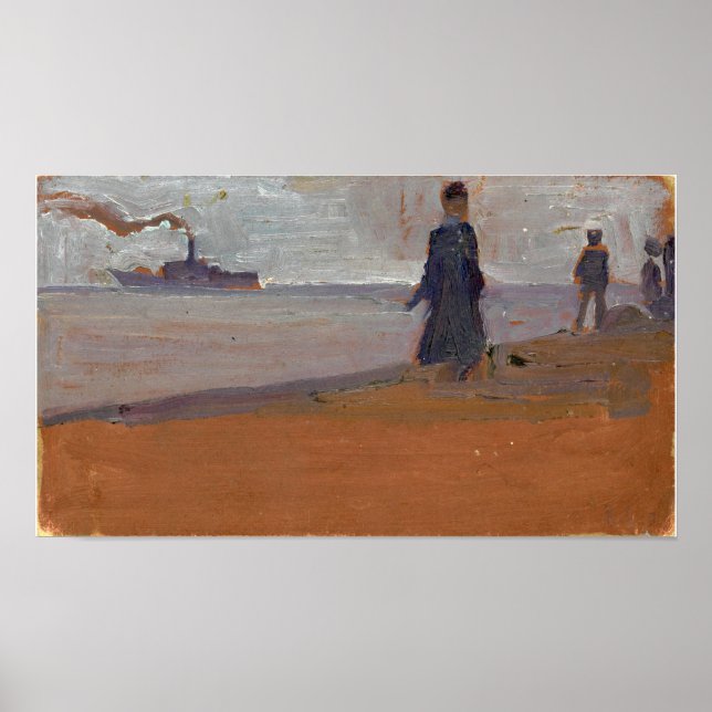 Poster Schiele - Praia (Frente)