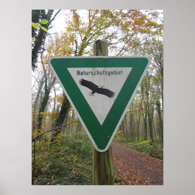 Poster Schild Naturschutzgebiet (Frente)