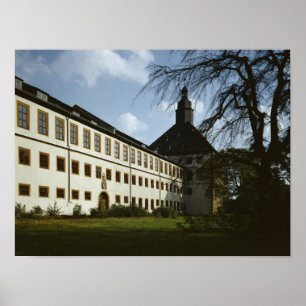 Pôster Schloss Friedenstein, Gotha, construído em 1643-5