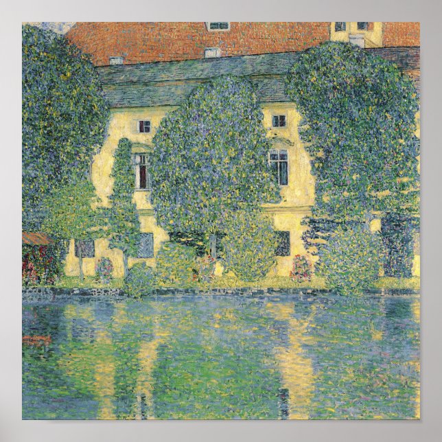 Pôster Schloss Kammer sobre o Attersee III, 1910 (Frente)