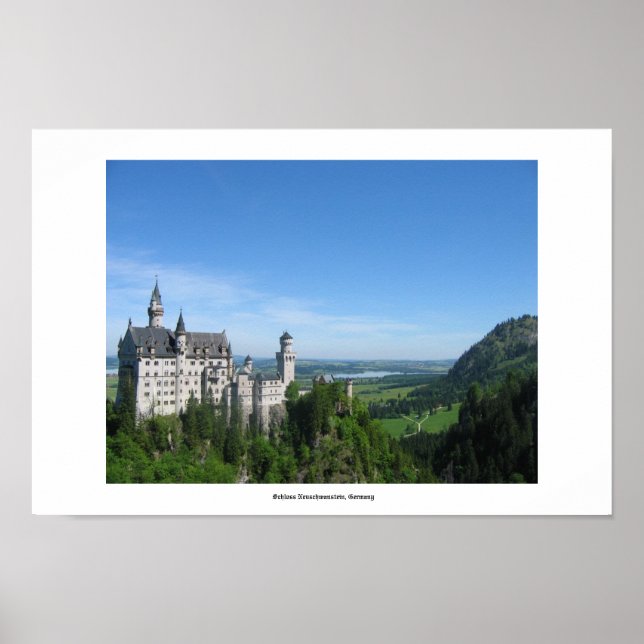 Pôster Schloss Neuschwanstein, Alemanha (Frente)
