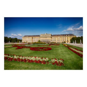 Pôster Schloss Schoenbrunn Viena Áustria