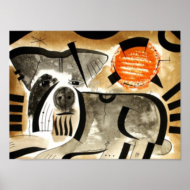 Pôster Schnauzer dog dk_2005aug8e (Frente)