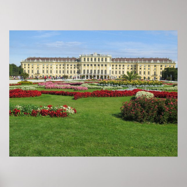 Poster Schönbrunn Palace Viena, Áustria (Frente)
