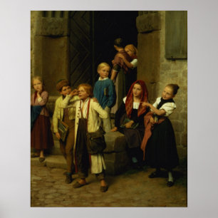 Pôster Schoolchildren Watching a Boy Cry, 1861