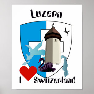 Poster Schweiz, Suisse, Svizzera, Svizra, Switzerland