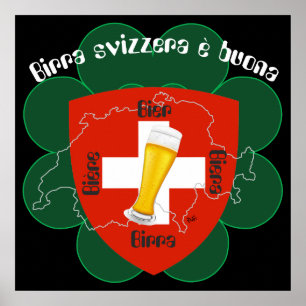 Pôster Schweiz, Suisse, Svizzera, Svizra, Switzerland