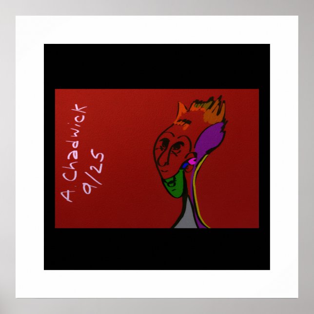 Poster Sci-fi Alien Elder Leader  (Frente)