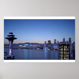 Poster Sci-Fi city background