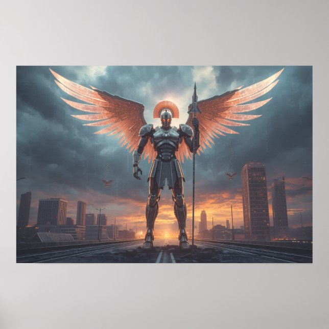 Poster  Sci Fi Fantasy: Sentinel of the Crimson Dawn (Frente)