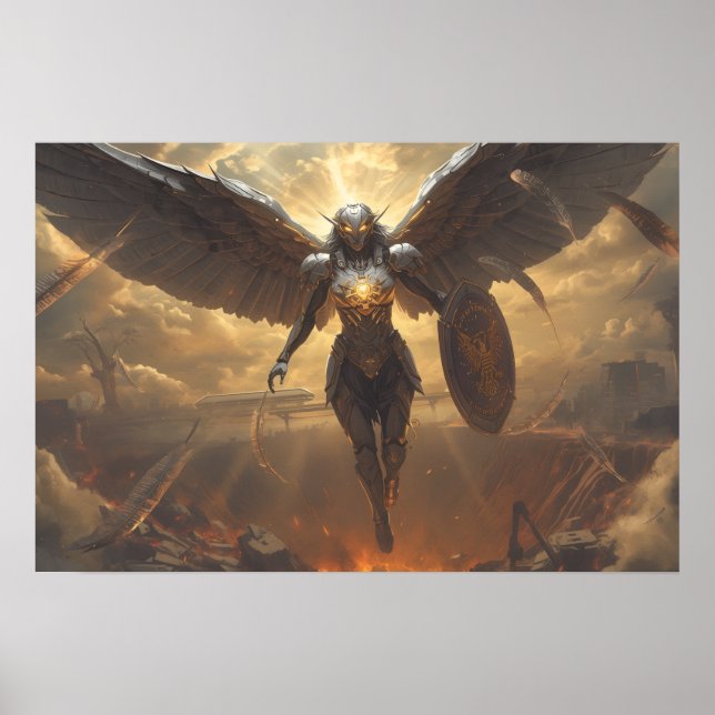 Poster Sci Fi Fantasy: Valkyrie of the Ruined Dawn (Frente)