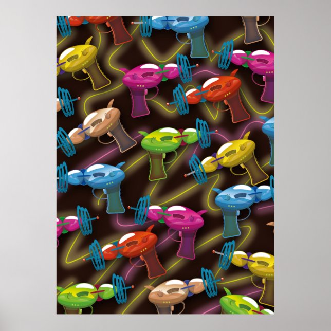 Poster sci fi ray guns (Frente)