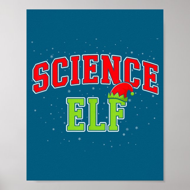 Poster Science Elf Christmas Family Matching Group Xmas S (Frente)