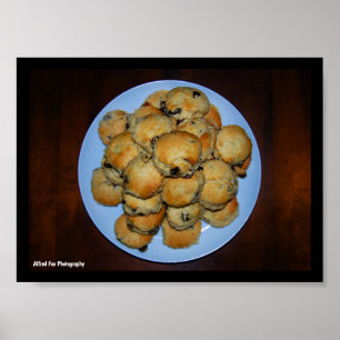 Poster Scones de Frutas em Madeira