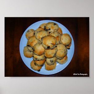 Poster Scones de Frutas em Madeira